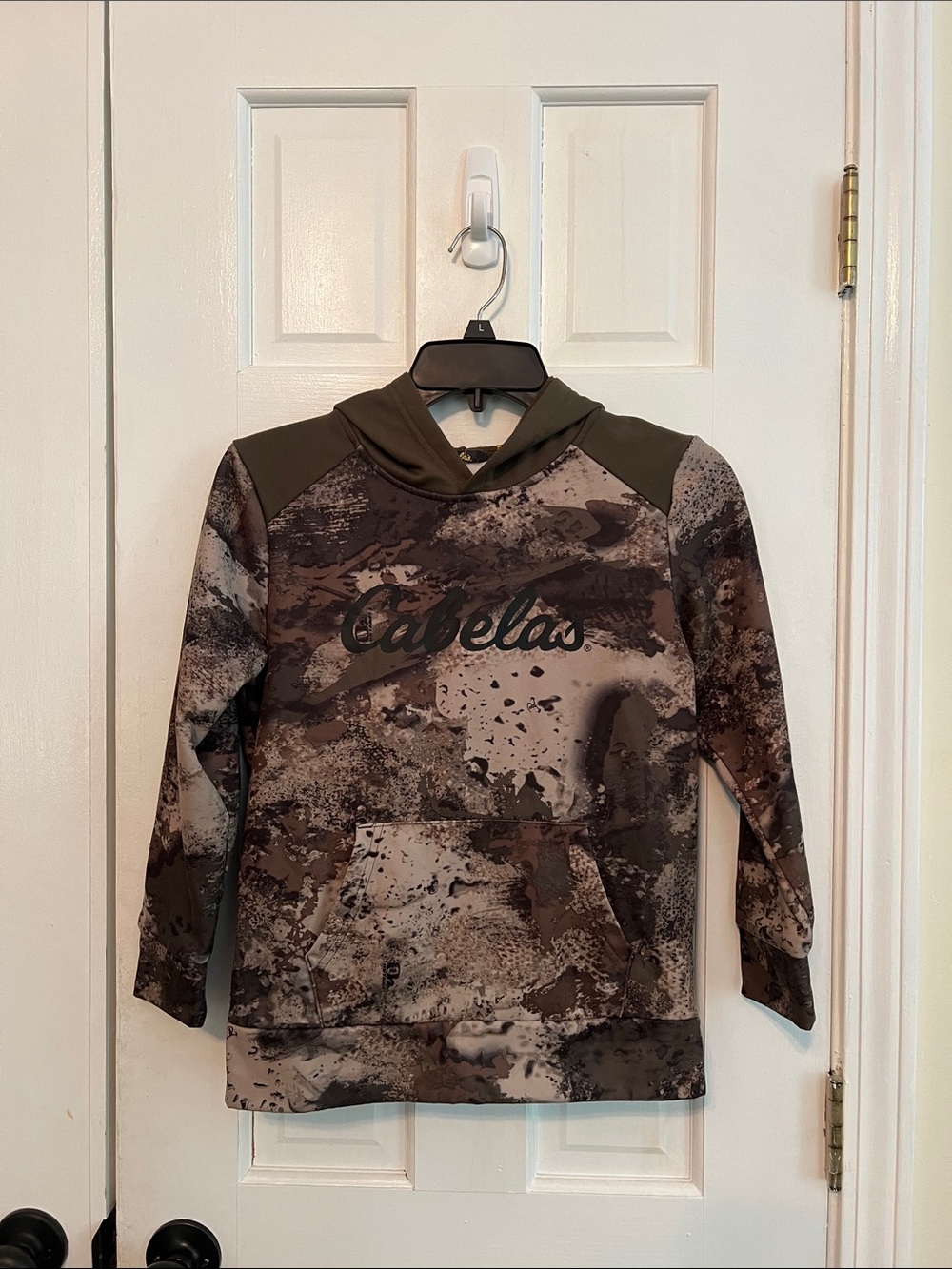 Cabela's Brown and Olive Camo Hooded Pullover
